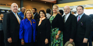HCC trustee files second lawsuit against fellow board members Dave Wilson (second from right) with fellow trustees and HCC's Chancellor